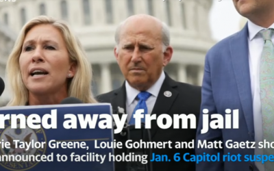 Marjorie Taylor Greene and Matt Gaetz denied entry to jail holding Jan.6 riot suspects